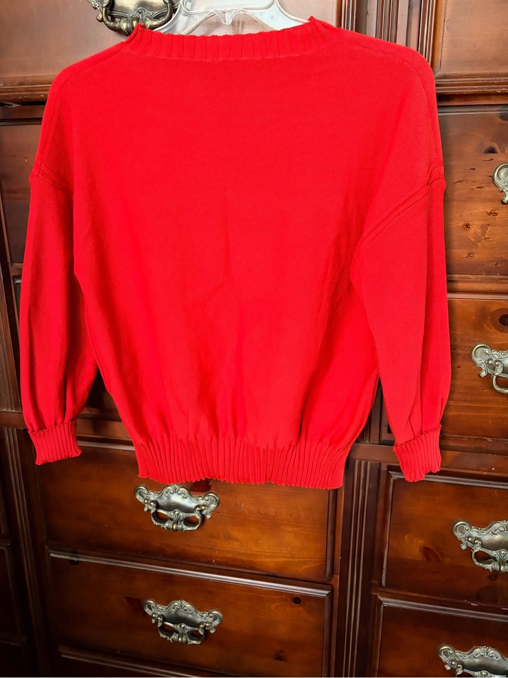 ME Makeover Essentials Vibrant Red Knit Top